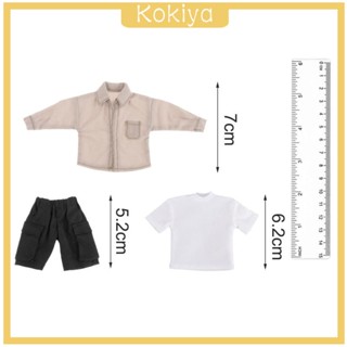 [Kokiya] ชุดเสื้อเชิ้ต 1:12 น้ําหนักเบา สําหรับตุ๊กตาฟิกเกอร์ 6 นิ้ว