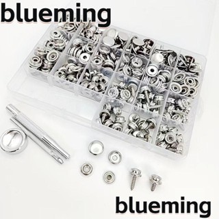 Blueming2 ชุดสแน็ปสกรู สเตนเลส ผ้าแคนวาส สีเงิน สําหรับเรือ 353 ชิ้น