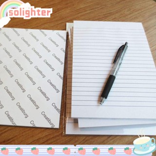 SOLIGHTER กระดาษโน้ต มีกาวในตัว ขนาดใหญ่ สีขาว จํานวน 6 แผ่น ต่อแผ่น 50 แผ่น