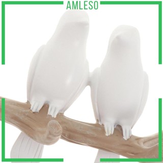 [Amleso] ตะขอเรซิ่น รูปนก สําหรับแขวนเสื้อผ้า กุญแจ