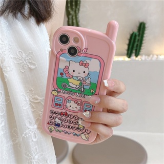 เคสป้องกันโทรศัพท์มือถือซิลิโคน แบบนิ่ม ลายการ์ตูนแมว สีชมพู สําหรับ Apple Iphone 14 11 13 12 pro max 13ProMax 11 12ProMax 14Pro