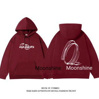 Moon เสื้อกันหนาว เสื้อแขนยาว เสื้อฮู้ด Durable Fashion คุณภาพสูง chic WWY23909OW36Z230909