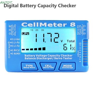 Antot เครื่องทดสอบความจุแบตเตอรี่ดิจิทัล 2-8S 4-8S CellMeter8 สําหรับรถบังคับ