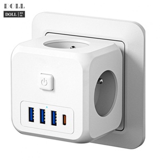 ⭐NEW ⭐7 in 1 Socket Cube Power Strip Multi Socket with Overvoltage Protection