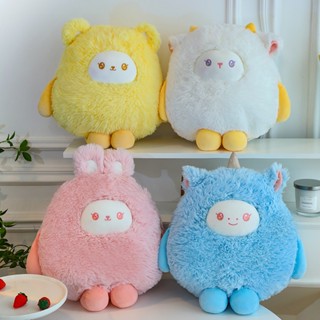 ตุ๊กตาสัตว์น่ารัก ตุ๊กตากระต่าย หมี แกะ ยูนิคอร์น สีชมพู ผ้ากํามะหยี่ขนนิ่ม ของเล่น ของขวัญวันเกิด สําหรับเด็ก