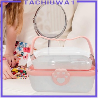 [Tachiuwa1] กล่องเก็บเครื่องประดับ กิ๊บติดผม พร้อมที่จับ สําหรับสร้อยข้อมือ เครื่องสําอาง กิ๊บติดผม