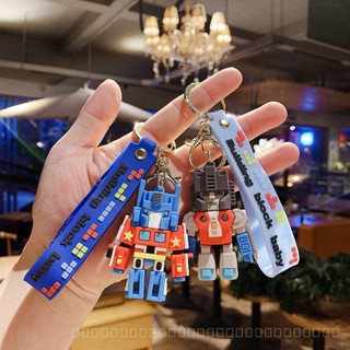 0911YWJJ Robot King Kong Key Chain Creative Cartoon Optimus Prime Key Pendants Bag Ornaments Bumblebee Keychain AVXZ