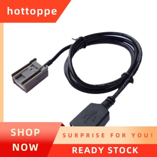 【hottoppe】สายอะแดปเตอร์ขยายพอร์ต Usb Aux ตัวเมีย อุปกรณ์เสริม สําหรับรถยนต์ Honda Civic Jazz CR-V Accord Stereo MP3