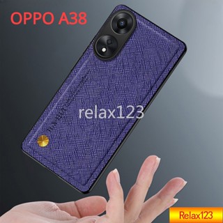 เคสโทรศัพท์หนัง ผิวด้าน กันกระแทก หรูหรา สําหรับ oppo a38 A 38 oppo a38