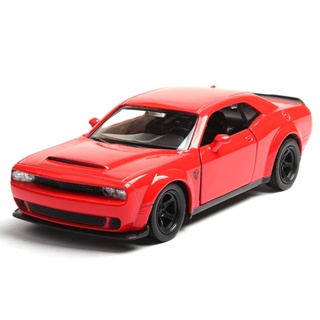 (Boxed) Dodge Challenger โมเดลรถยนต์จําลอง ขนาด 1:36 ของเล่นสําหรับเด็ก