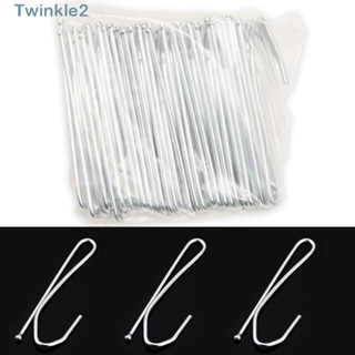 Twinkle ตะขอผ้าม่านอาบน้ํา โลหะสังกะสี ชุบเงิน กันสนิม ทนทาน 60 ชิ้น