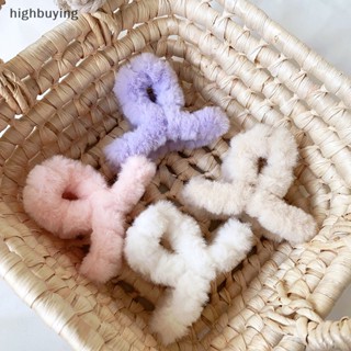 [highbuying] กิ๊บติดผมอะคริลิค ขนเฟอร์เทียม หรูหรา เหมาะกับฤดูหนาว สําหรับผู้หญิง สินค้าใหม่