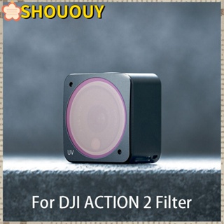 Shououy ฟิล์มกระจกกันรอยเลนส์ออปติคอล ปรับได้ สําหรับ DJI Action 2