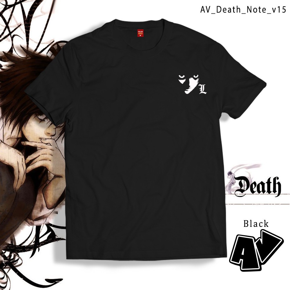 ร่ำรวย AV Merch Death Note tshirt DeathNote shirt Supernatural Notebook L Shirt v15 for women and men_04