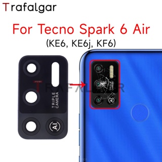 เลนส์กล้องด้านหลัง พร้อมสติกเกอร์กาว แบบเปลี่ยน สําหรับ Tecno Spark 6 Air KE6 KE6j KF6