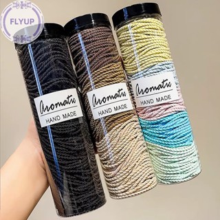 Flyup ยางรัดผม แบบยืดหยุ่น สีพื้น สําหรับเด็กผู้หญิง 100 ชิ้น ต่อล็อต