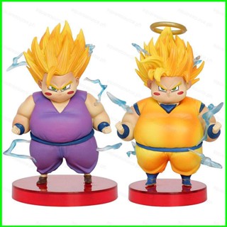 โมเดลตุ๊กตาฟิกเกอร์ ดราก้อนบอล Fat Son Goku Son Gohan Super Saiyan ของเล่นสําหรับเด็ก
