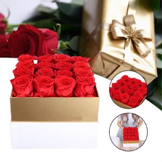 Valentines Day Gifts for Her 16-Piece Rose Flowers in Box Decor for Birthday