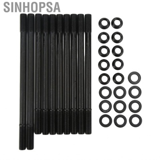 Sinhopsa 208‑4302 Rustproof Alloy Steel Cylinder Head Stud Kit Parts for Autos