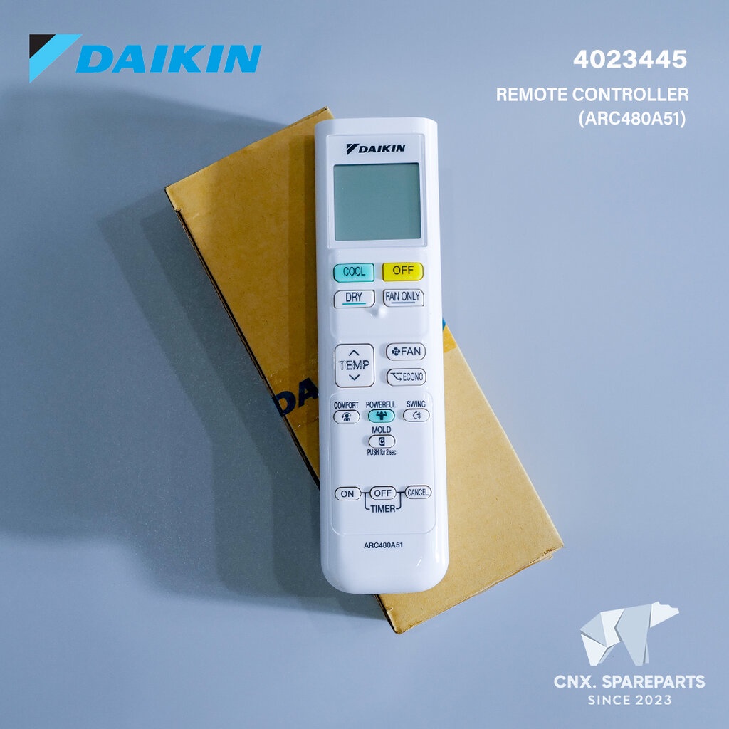 4023445 / ARC480A51 รีโมทแอร์ Daikin รีโมทแอร์ไดกิ้น ของแท้ศูนย์ไดกิ้น