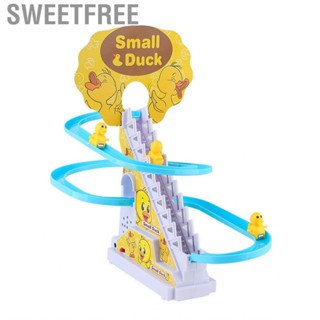 Sweetfree Climbing Stairs Toy Small Duck Cute  Exercise Educational Slider Rail Family Interaction