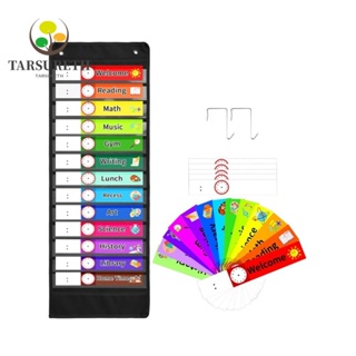 Tarsureth บอร์ดตารางเวลา 13x35.4 นิ้ว 13+1 ช่อง สีดํา สําหรับสํานักงาน DIY