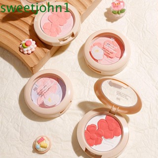 Sweetjohn บลัชออนพาเลท เนื้อฝุ่น ไล่โทนสีนู้ด กันน้ํา กันเหงื่อ ติดทนนาน สําหรับแต่งหน้า