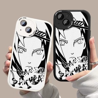 เคสโทรศัพท์มือถือหนังแกะ ซิลิโคนนิ่ม กันกระแทก ลายการ์ตูนนารูโตะ Sakura Haruno Sakura สําหรับ vivo X50 60 70 80 21 23 27 30 iqooZ1X U1 Z5X U3 7 8 9 pro