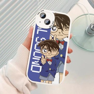 เคสโทรศัพท์มือถือหนังแกะ ซิลิโคนนิ่ม กันกระแทก ลายการ์ตูนยอดนักสืบโคนัน สําหรับ vivo Y93 91 70 85 76 71 73 Y72T 66 67 55S