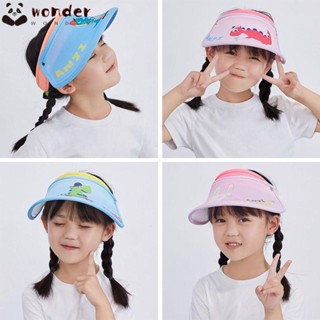 Wonder หมวกฟาง ป้องกันรังสียูวี 5 สี แฟชั่นฤดูร้อน สําหรับเด็ก