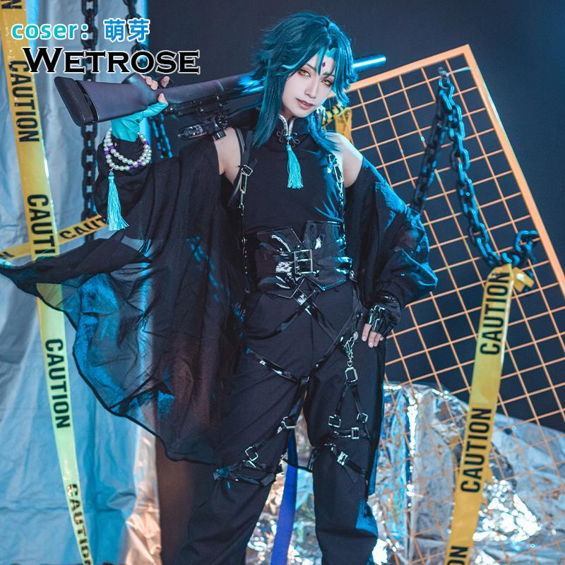 [Wetrose] ชุดคอสเพลย์อนิเมะ Genshin Impact Xiao Fanart sniper สําหรับผู้ชาย และผู้หญิง