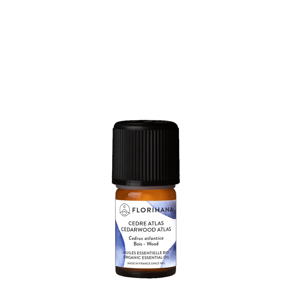 Florihana, Organic Cedarwood Atlas Essential Oil, 5g