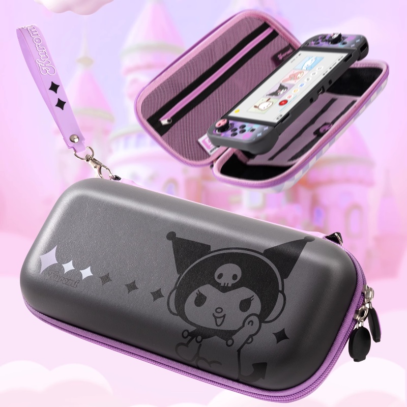 Geekshare Sanrio Kuromi กระเป๋าเคส ความจุขนาดใหญ่ สําหรับ Nintendo Switch และ OLED