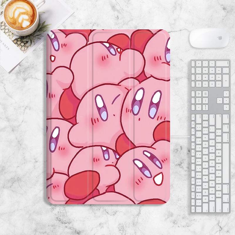 Kirby เคส ลายการ์ตูน พร้อมช่องใส่ปากกา สําหรับ ipad air4 5 mini4 5 6 ipad 2022 pro11 gen7 8 9 gen10 ipad gen5 6 air1 2 2017 2018