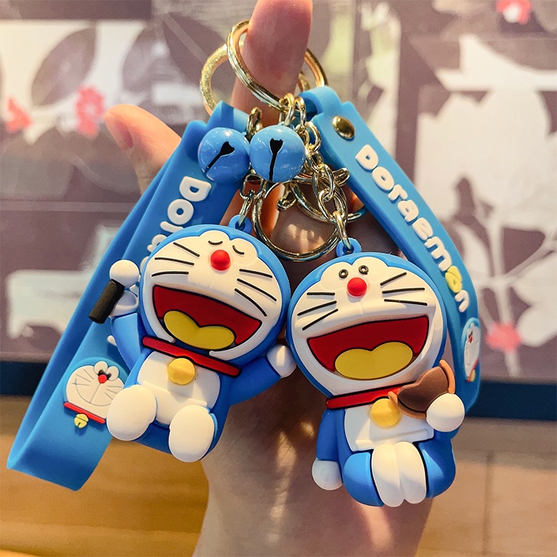 พวงกุญแจ จี้ตุ๊กตาการ์ตูนโดราเอมอน PVC น่ารัก