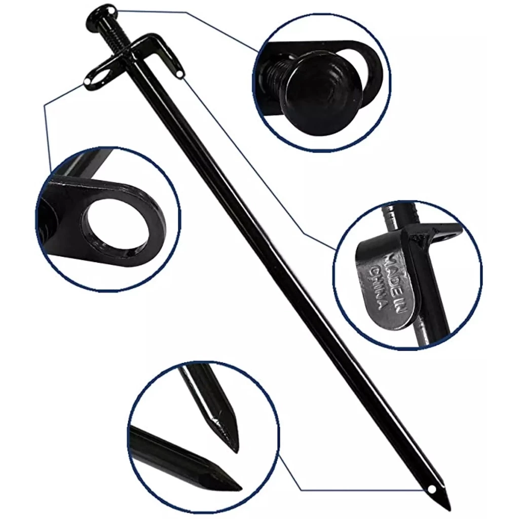 สมอบกเหล็ก 20cm 30cm 40cm สำหรับกางเต็นท์ thumbnail 4