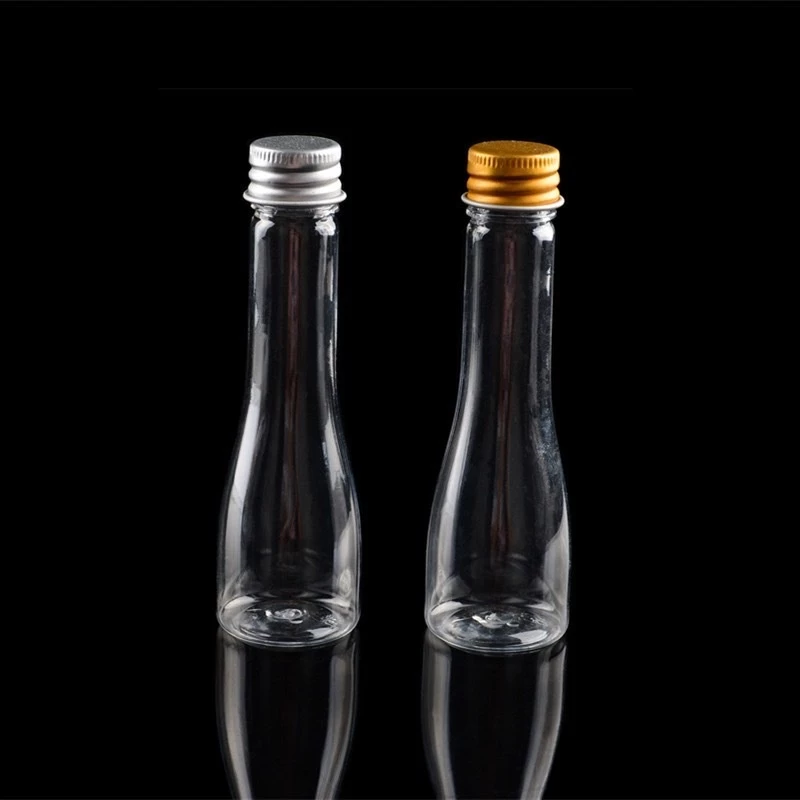 ขวดพลาสติกเปล่าBR29-3 PETใส ขนาด45ml. (แบบตรง แบบน้ำเต้า)V14-1