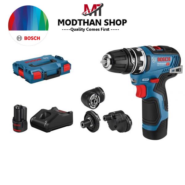 BOSCH รุ่น GSR 12V-35FC PROFESSIONAL สว่านไฟฟ้าไร้สาย 12V (เปลี่ยนหัวได้) ของแท้100%