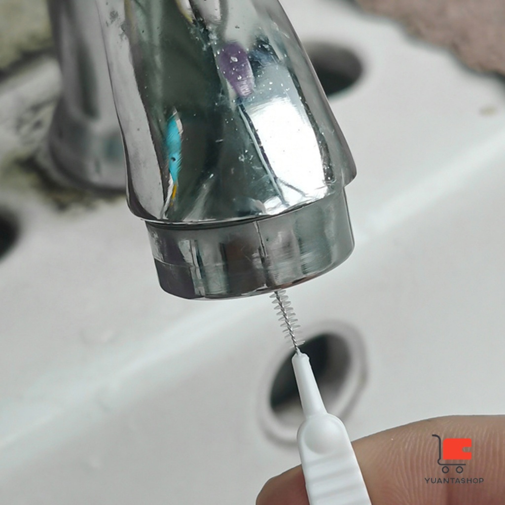 แปรงทําความสะอาดรูหูฟัง ช่องเล็ก แปรงจิ๋วเช็ดฝุ่น ป้องกันการอุดตันรูหัวฉีดฝักบัว 10pcs Mini brush