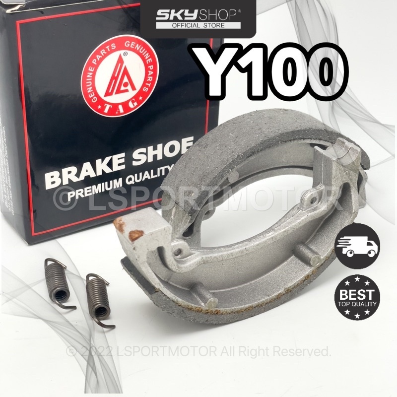 YAMAHA Y100 SPORT BRAKE SHOE (STANDARD) รองเท้าเบรกหลัง SPORT Y100 (S)