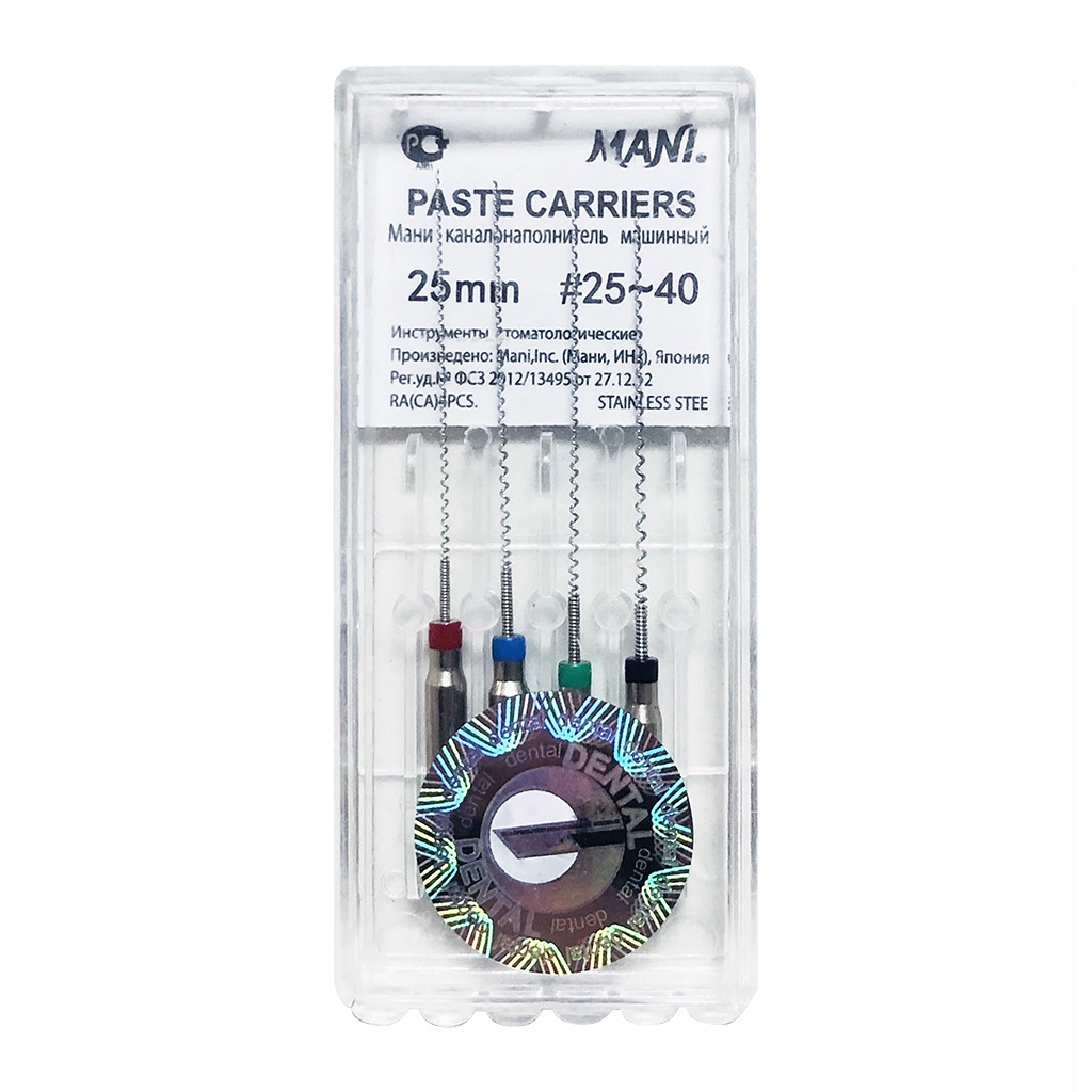 Mani PASTE CARRIERS วัสดุทันตกรรม 4 ชิ้น / กล่อง