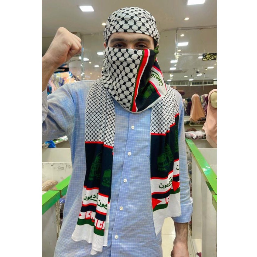 Mafla Selandang Palestine Flag Kuffiya Palestina Shawl Palestian keffiyeh Palestine Loverstine