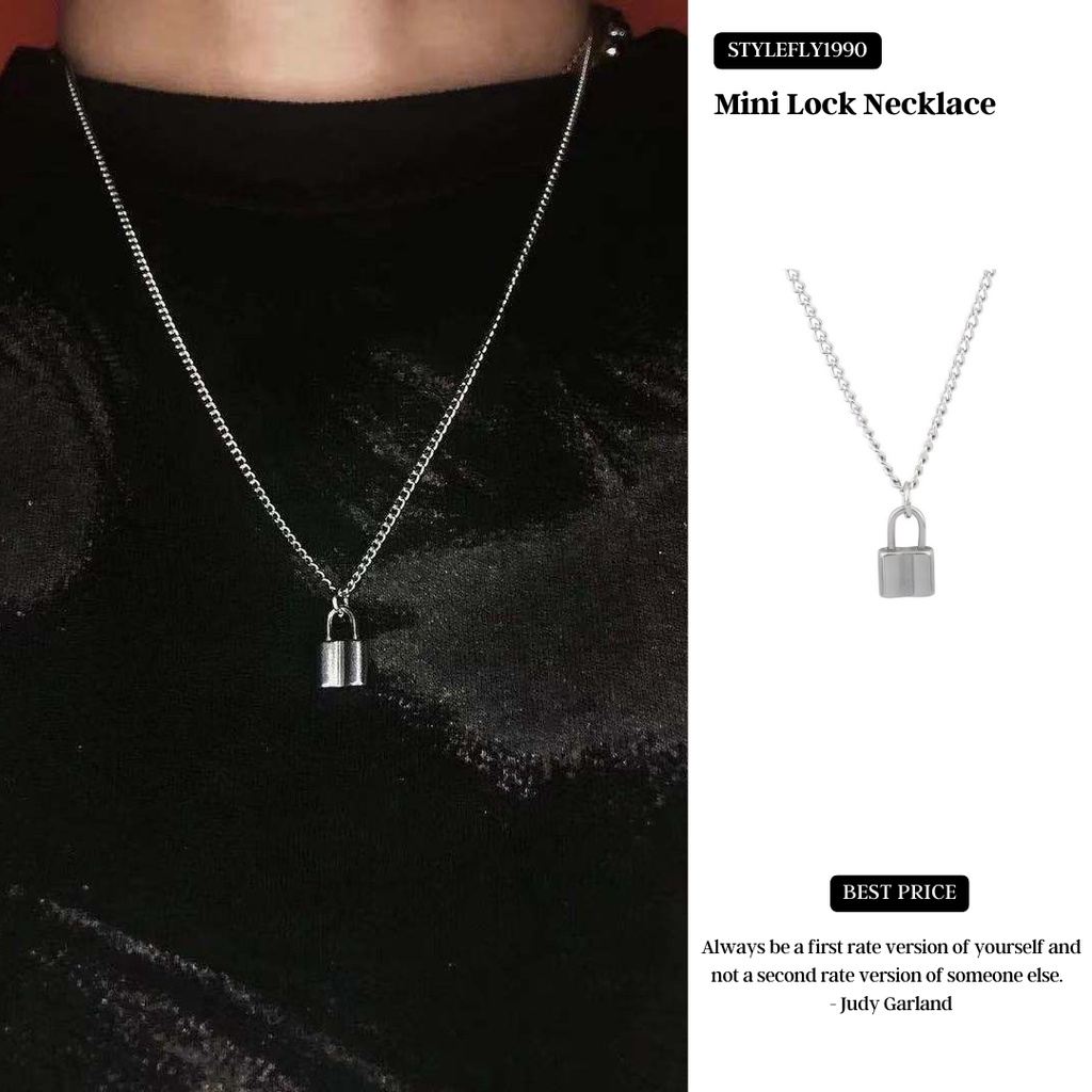【 พร้อมส่ง 】Mini Lock Necklace สร้อยแม่กุญแจขนาดเล็ก มินิมอล คลาสสิค