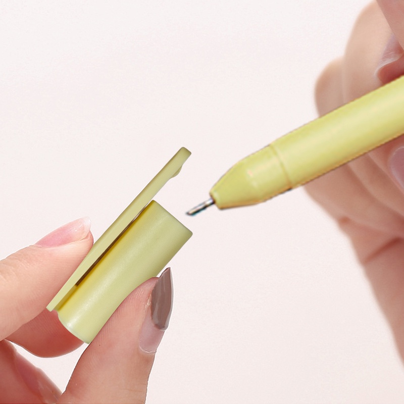 🌈หลายสี ปากกาเจล 0.5mm เขียนลื่น ใช้เป็นเครื่องเขียน เครื่องใช้สำนักงาน หนึ่งกล่อง/5 ชิ้น แบบกด Smooth writing gel pens - รูปที่ 3