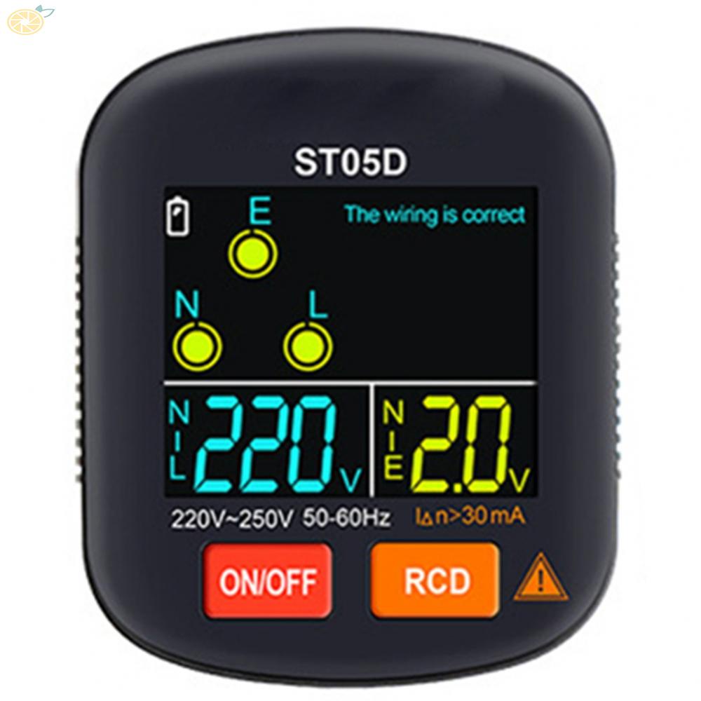 【VARSTR】Smart Socket Voltage Tester with Ground Zero Line Monitoring Easy to Operate
