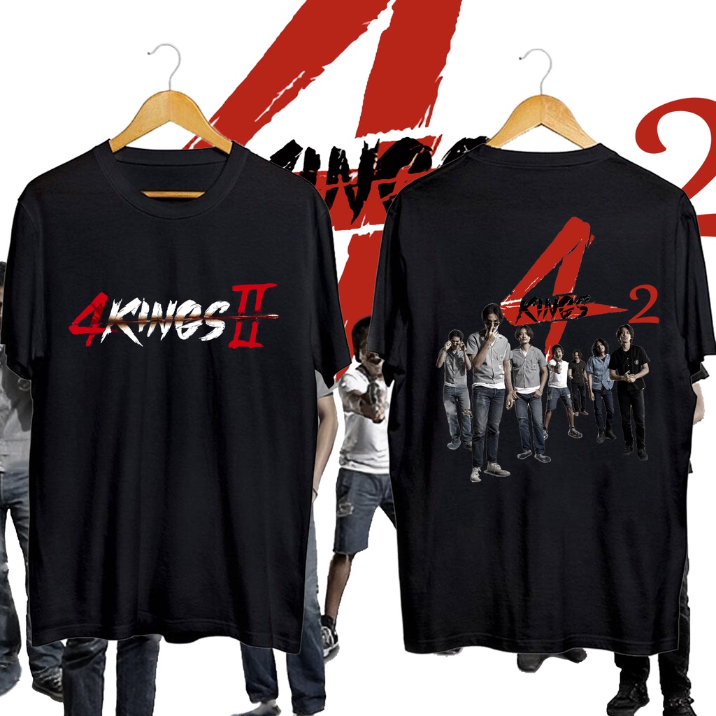 หนังออกใหม่ 4 Kings 2 🎁 เสื้อยืดเสื้อยืดแฟน 4kings อาชีวะ ยุค 90