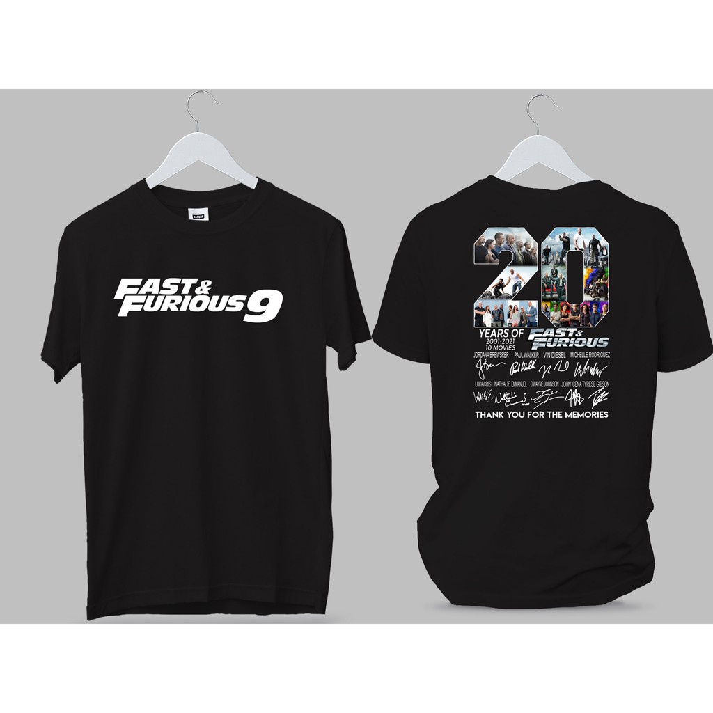 เสื้อยืด Fast And The Furiousผ้าดี cotton S-5XL