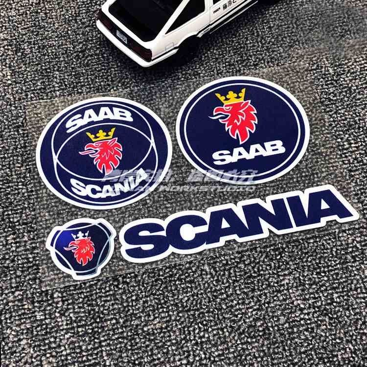 Scania Sticker P320 G500 L320 B6X2 Truck Appearance Decoration Waterproof SAAB Reflective Sticker