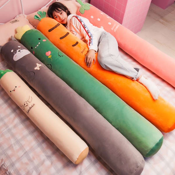 ตุ๊กตาหมู ตุ๊กตาไดโนเสาร์ หมอนลายยาวน่ารักสำหรับสาวๆนอนข้างขาหนีบชายห้องนอนหญิงตั้งครรภ์นอนกอดเตียงพิเศษหมอนขนาดใหญ่