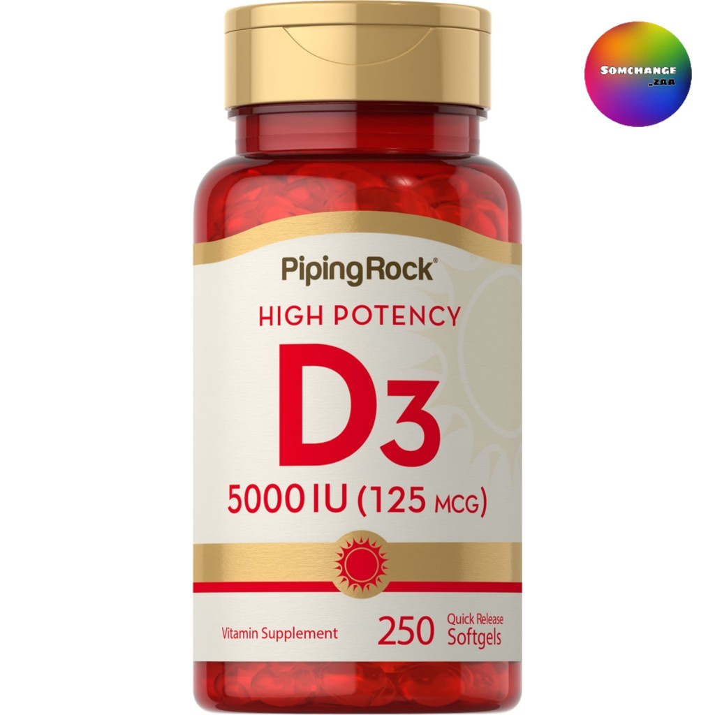 Vitamin D3 5,000 IU | 125 mcg. (250Softgels) วิตามินดี3 บำรุงกระดูก